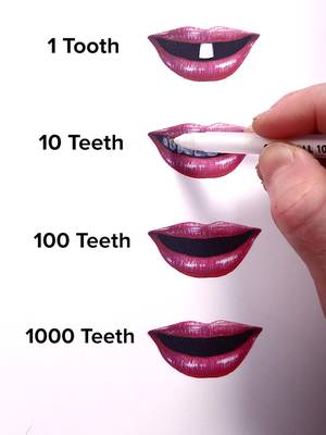 Draw Teeth! #easy #drawing #art #tutorial #howtodraw #teeth #lips #pencil 