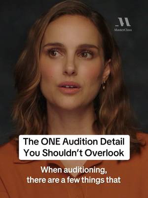 See yourself in the role so others can follow your lead.  #NataliePortman #acting #audition