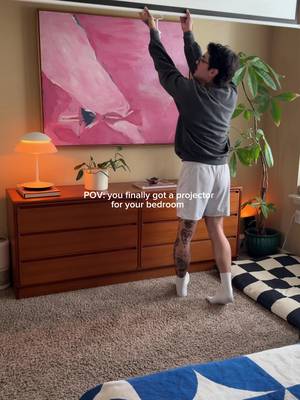 this is your sign to buy that projector you’ve always wanted 📽️ #projector #bedroomprojector #bedroomdecor #cozybedroom #projectors 