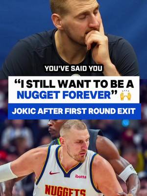 Nikola Jokic still wants to be a Nugget for life 💛 #NBA #nbabasketball #jokic #basketball 