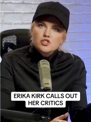 Erika Kirk calls out her critics live on the podcast #erikakirk 