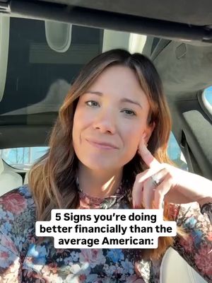 5 signs you’re doing better financially than the average American 💰 #moneytok #debtpayoff #finance  @rachelcruze