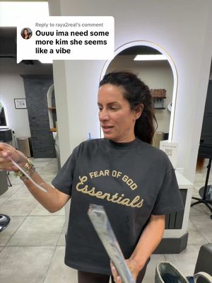 Replying to @raya2real Won't be too long before Kim is behind the chair with us 🤣🤣🤣