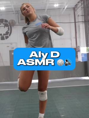 She really goes all out for this 🔥  Listen to the sounds of elite volleyball player Aly Donoghue. #TeamCWENCH #ASMR #Volleyball #VolleyballASMR 
