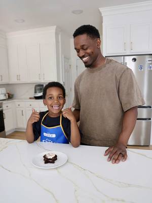 Ever since the Kroger Chef Jr. class, he’s been wanting to be in the kitchen doing everything on his own. It’s cool to see that confidence carry over like that. If you’ve got kids, I’d definitely check out the Kroger Chef Jr. classes. #ad  #KrogerPartner #KrogerATL The day after I just stepped back and let him take the lead making an ice cream brownie dessert at home using @Kroger ingredients. I barely had to help.