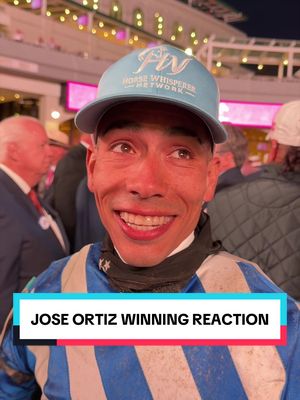 Jose Ortiz winning reaction for Always A Runner 🌷🏆 #KentuckyDerby #Oaks #Winning #Reaction #Jockey 