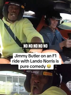Lando Norris was messing with him 😭 #landonorris #jimmybutler #f1 #NBA #warriors  (🎥 @ESPN ) 