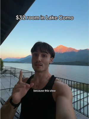 This is what a $32 will get you in Lake Como 🇮🇹 #lakecomo #hostellife #solotraveler 