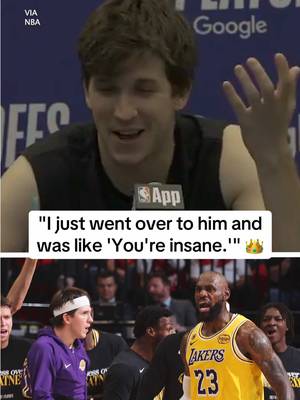 Austin Reaves is just happy to not play against LeBron 😅 (via @NBA) #lakers #la #NBA #lebron