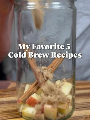 My favorite 5 cold brew infusions. 1. Lemon Ginger Honey (https://www.tiktok.com/@pullandpourcoffee/video/7583731011641462030) 2. Strawberry Basil Vanilla  3. Apple Cinnamon 4. Cinnamon Toast Crunch (https://www.tiktok.com/@pullandpourcoffee/video/7600062160030453023) 5. Pumpkin Spice (https://www.instagram.com/reel/DPWS_9GjQzA/) #coldbrew #coldbrewcoffee #coffee #coffeeoftheday