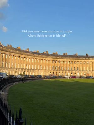 Did you know you can stay the night where Bridgerton is filmed? Welcome to @Royal Crescent Hotel 🫖✨🏛️💙 #bridgerton #bathuk #royalcrescent #visitbath #spring 