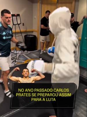 No ano passado, Carlos Prates se preparou dessa forma antes da luta contra Leon Edwards. (via: @espnmma @domtomasello) #ESPNKnockOut #CarlosPrates