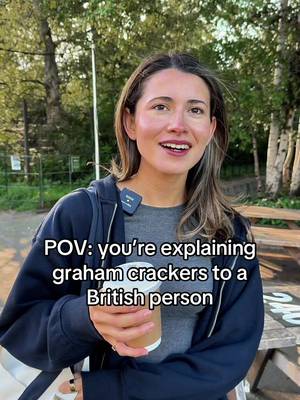 What is the equivalent to graham crackers in the U.K.? 👀  #comedyskit #americaninlondon #usa #uk #ukcomedy 