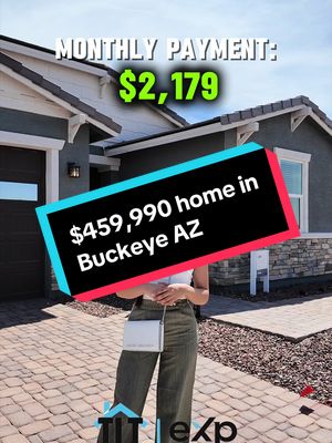 $2,179 monthly payment🤩 📍Buckeye, AZ 4 Beds  3 Bath 2,340 Sq Ft BRAND NEW HOME $459,990 QUALIFICATION CAN VARY (TALK TO A LENDER TO CONFIRM IF YOU QUALIFY) This is based off a 3.5% FHA downpayment program with a minimum 640 credit requirement and little to no debt Click the link in my bio for a FREE CUSTOM LISTS of homes currently on the market🙌🏽 If this is not the home for you, we’ll find the one😉 Listing courtesy of MERITAGE HOMES Claudia Delara | Realtor 📱:623.304.9614 ✉️: claudia.therealtor@soldbytlt.com Instagram: @_claudiatherealtor_ DM me on Instagram!! @_claudiatherealtor_ eXp Realty | The Luna Team Top 1% in AZ EQUAL HOUSING OPPORTUNITY  ARMLS - RESIDENTIAL REAL ESTATE | ______________________________________ #househunting #realestateinvesting  #forsale #property #architecture 