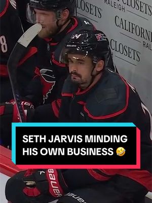 unbothered 😌 #NHL #SethJarvis #StanleyCup #CarolinaHurricanes #hockey 