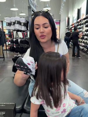 She wanted THOSE… I bought THESE… and she forgot 😭😂 #glambycandy #theaguilars #shoes #daughter #shopping 