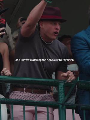 We’re guessing Golden Tempo wasn’t Joe Burrow’s pick… 😬 #bengals #joeburrow #horserace 