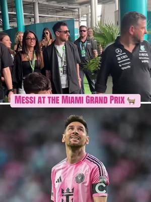 Lionel Messi stepping into the F1 scene this weekend 😎 🏁 #lionelmessi #messi #f1 #miamigrandprix #formula1  (via @Formula 1)