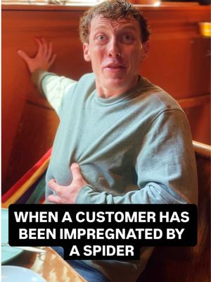 A man has given birth to spider humanoids in Gurgle! @theredhead_02 #miracle #spider #customer #comedy #gurgleusa 