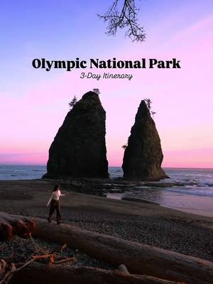 Olympic National Park 3-day itinerary ✨🌲 If you’re planning a trip to Washington, save this, this place is truly one of my favorites 🥹 Day 1  Start your trip driving from Seattle to Bainbridge Island, then head to Lake Crescent, it’s so calm and beautiful. Later, do the Marymere Falls hike. It’s short, easy, and really worth it.  If you want something harder and you’re in good shape, you can also hike Mount Storm King, the view at the top is amazing 😮‍💨 Day 2  Start your morning at Sol Duc Falls, one of the prettiest waterfalls in Washington. Take your time on the trail, and after, grab a coffee at Sol Duc Hot Springs Resort.  End the day with sunset at Rialto Beach 🌊 Day 3  Go to the Hoh Rain Forest and walk the Hall of Mosses trail, it feels like a different world. It’s one of the most peaceful places I’ve ever been (and I’ve been many times haha).  Finish your trip with sunset at La Push or Second Beach 🌅 For places to stay, look between Port Angeles and Forks, there are many options and it’s close to everything. Hope this helps you plan your Washington trip 🫶🏼  And please remember: leave no trace and leave it better than you found it, we all need to take care of places like this 🌎💚