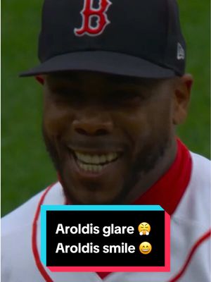 first they’re sour, then they’re sweet  Aroldis Chapman couldn’t help but smile after his 100 MPH strikeout 🔥 #MLB #baseball #pitcher #funny #redsox @Boston Red Sox 