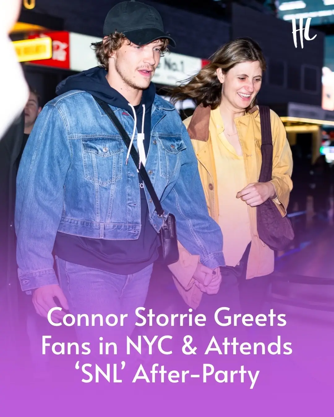 Starboy's back in New York! 🥰 After dropping back into Studio 8H last night to introduce Olivia Rodrigo, #HeatedRivalry's Connor Storrie greeted fans while he was on his way to an #SNL after-party. (📸: GC Images via Getty Images)
