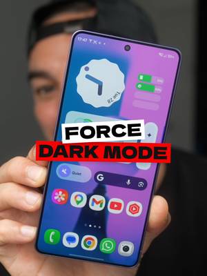 Dark mode on EVERY app? Even the ones that don’t support it 🔥 #SamsungGalaxy #Tech #TechTok #FYP #ForYouPage