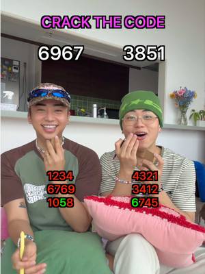 Playing crack the code with my brother @Stewie Fukase 😎 What viral game should we play next hihi #viralgame #games #crackthecode #guessinggame #Siblings 