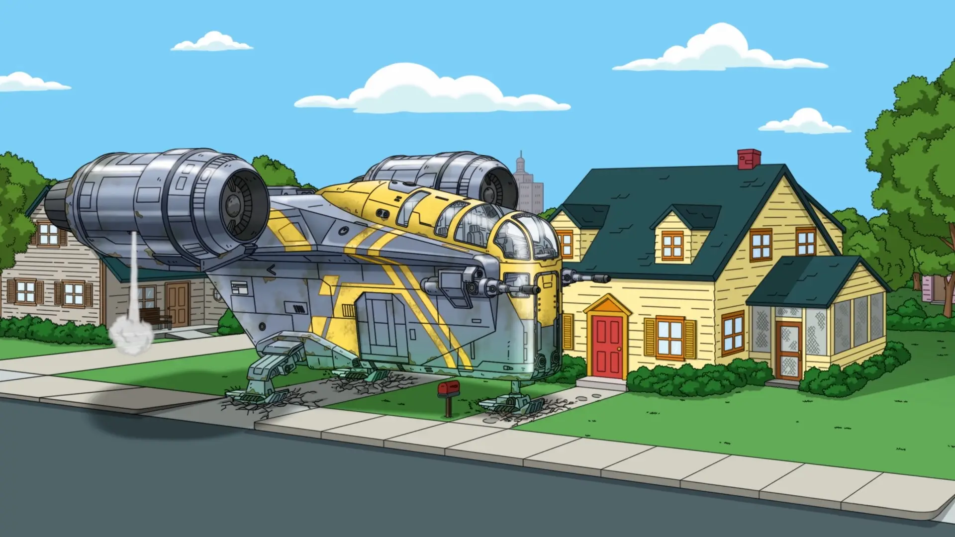 The Force is strong on Spooner Street. Stay tuned to find out why 👀 Stream Family Guy now on Hulu and Hulu on Disney+ and don’t miss Star Wars: The Mandalorian and Grogu only in theaters and IMAX May 22.