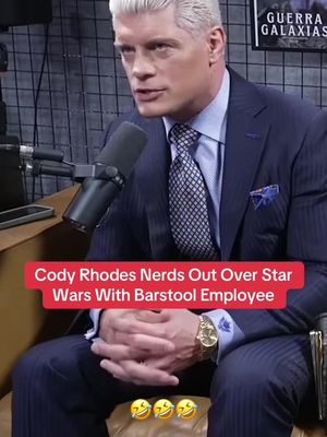 Cody Rhodes loves some Star Wars ✨ @Mostly Sports Show #starwars #WWE #wrestling 