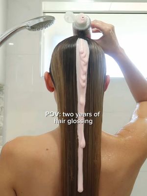Two years of hair glossing 🌷the hair evolved but the routine stayed the same. Using @L’Oréal Paris Glycolic Gloss  @L'Oréal Paris UK #blondehair #longhair #glossyhair #creatorsearchinsights 