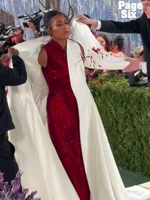 Naomi Osaka showed off her red dress at the 2026 Met Gala ❤️