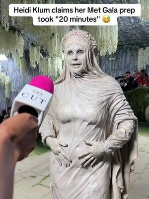 Heidi Klum claims her Met Gala prep  took "20 minutes" 😅  #metgala #metgala2026 #heidiklum
