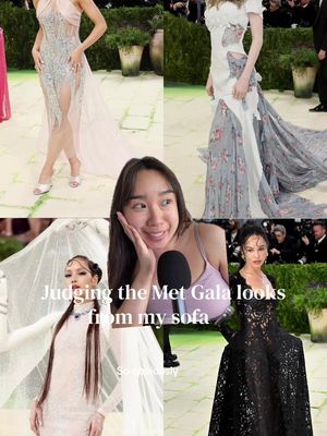 of course we’re judging this years Met Gala looks from our sofa🎤 #greenscreen #metgala #celebritystyle #metgalastyle 