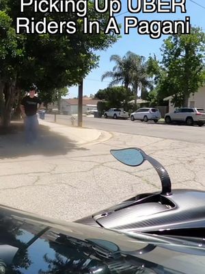 Picking up UBER Riders in a Pagani part 3! 