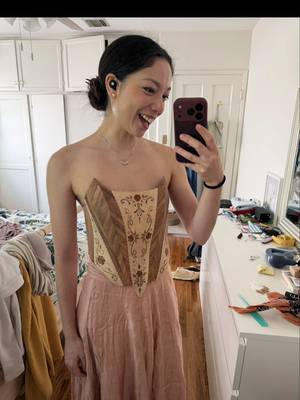 In honor of the Met Gala theme this year, I am making a baroque European furniture exhibit inspired wood marquetry dress!! Maybe someday someone will wear my nonsense to the actual Met Gala lol  #metgala 