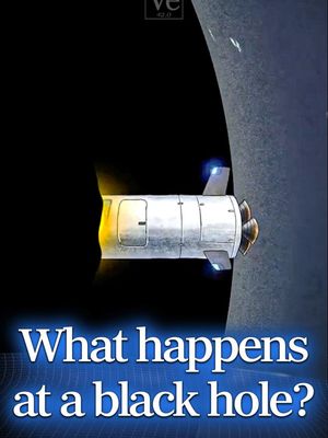 You can never see anything enter a black hole... #veritasium #Science #physics #einstein #blackholes