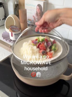 I haven't owned a microwave in probably over 8 years and here's how we heat up our food instead 🍲 Find everything in my bio under SHOPMY → Home