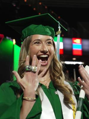 we love celebrating with you on and off the court 💚🤍 congrats to the class of 2026! @Michigan State University #graduate #michiganstate #msu #spartans 