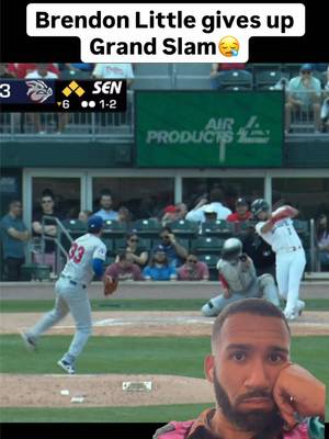 He’s making it harder to prop him up, but we still wanna see Little succeed.  Bases got loaded and the grand slam happened all with 2 outs. Following a GIDP, Little gave up two walks, BUT a costly error by 1B would have got him out of the inning.  Miraculously, his ERA DROPS to 0.84. 🎥: @Minor League ⚾️  @fromjermainesbrain  #Bluejays #buffalobisons #milb #MLB #baseball