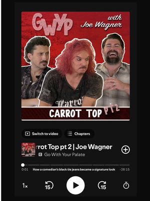 Carrot Top tells the best stories 🥕 Catch the full episode on ‘Go With Your Palate’ 🎙️ @Carrot Top 