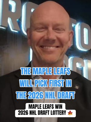 THE MAPLE LEAFS ARE PICKING FIRST IN THE 2026 NHL DRAFT 🤯🤯🤯 #NHL #nhlonsn #hockeytiktoks #nhltiktoks #mapleleafs 