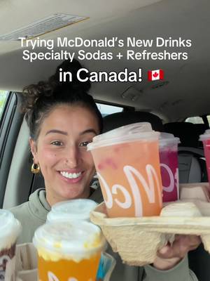 So happy that the new @mcdonald’s canada🇨🇦 drinks are here!! 🫧🥤🇨🇦@McDonald’s 