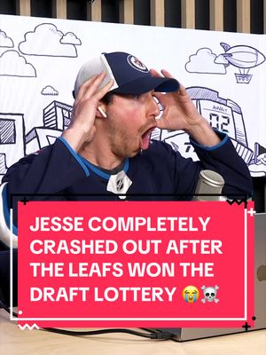 @Jesse Pollock had a complete CRASH OUT after the Leafs won the Draft Lottery 😭☠️ #hockey #NHL #toronto #leafs #mapleleafs 