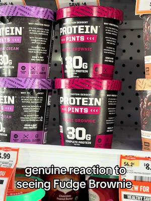 When you see Fudge Brownie at Sprouts for the first time 
‌ #proteinpints #proteinicecream #sprouts #fudgebrownie #sproutsfinds