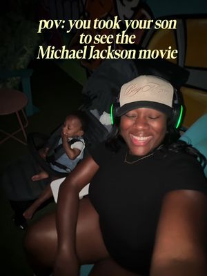10/10 movie!!!! I loved watching the Michael movie with my mini me!!! And of course I only wanted to see the movie at @Rooftop Cinema Club ! I didn’t even know they were playing it when the movie released!!!! So I had to bring my baby and have a mommy and son date!  Michael is truly an inspiration and he was gifted!!! My God!  Wheww! I lowkey wanna see it again lol 👀👀 #michaeljackson #rooftopcinemaclub #motherhoodunfiltered 