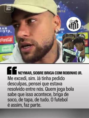 Em entrevista à ESPN após o empate contra o Recoleta, Neymar falou sobre a briga com Robinho Jr. durante treinamento do Santos e explicou que já havia se desculpado. Para o craque, a proporção que a situação tomou não deveria ser tão grande. Assista aos jogos da CONMEBOL Sul-Americana pela ESPN no Plano Premium do #DisneyPlus! #SulAmericanaNaESPN #santos #neymar #tiktokesportes