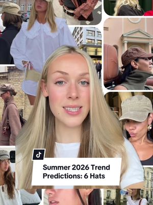 6 hats to add to your wardrobe this summer 💅🏻 all linked on my LTK #fashiontrend #trendforecaster #summerhats #summeraccessories #fyp pillbox hat , crochet cap , sailor hat , woven bucket hat , fisherman hat , lace head scarf , silk har scarf 