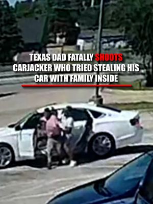 A Texas father saves his family – and their car – after getting caught in a dangerous situation. An alleged carjacker crashed into two vehicles before running to a nearby gas station where he began trying to take cars by force. At one point, he approached a white Impala with young children inside. That’s when the father steps out and fatally shoots the suspect, ending the attempted carjacking and saving his family from potential harm.