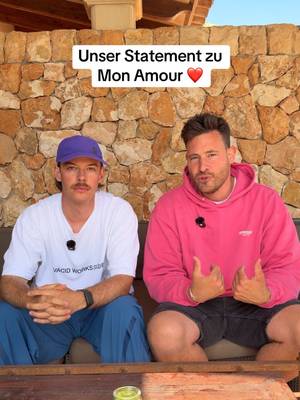 Hi Leute,   erstmal müssen und möchten wir uns bei @Hecht Band entschuldigen.  Dass wir vorher nicht offiziell angefragt haben ist unser Fehler und dafür haben wir uns bei der Band persönlich entschuldigt. Ganz viel Liebe an die Band, da sie ein offenes Ohr hatten und wir ehrlich über das ganze Thema reden konnten. Wir haben uns die Hand gereicht und mit Hecht eine tolle Lösung gefunden. Unsere Version darf online bleiben und der Wunsch der Band war, dass unsere Einnahmen an @Ärzte ohne Grenzen gespendet werden. Es zeigt von Größe, wenn man eine Entschuldigung annimmt, mit einander redet und zusammen eine Lösung findet und positiv in die Zukunft schaut.  Gerade in der heutigen Zeit ist so etwas, so wichtig wie nie. Deshalb geniesst bitte jetzt „Mon Amour“! Hört den Song auf Schweizerdeutsch oder auf Hochdeutsch. Habt Spaß mit der Musik und lasst uns zusammen den Sommer, die WM & positiven Dinge im Leben feiern. Schöne Grüße, Marc, Adi & Paul
